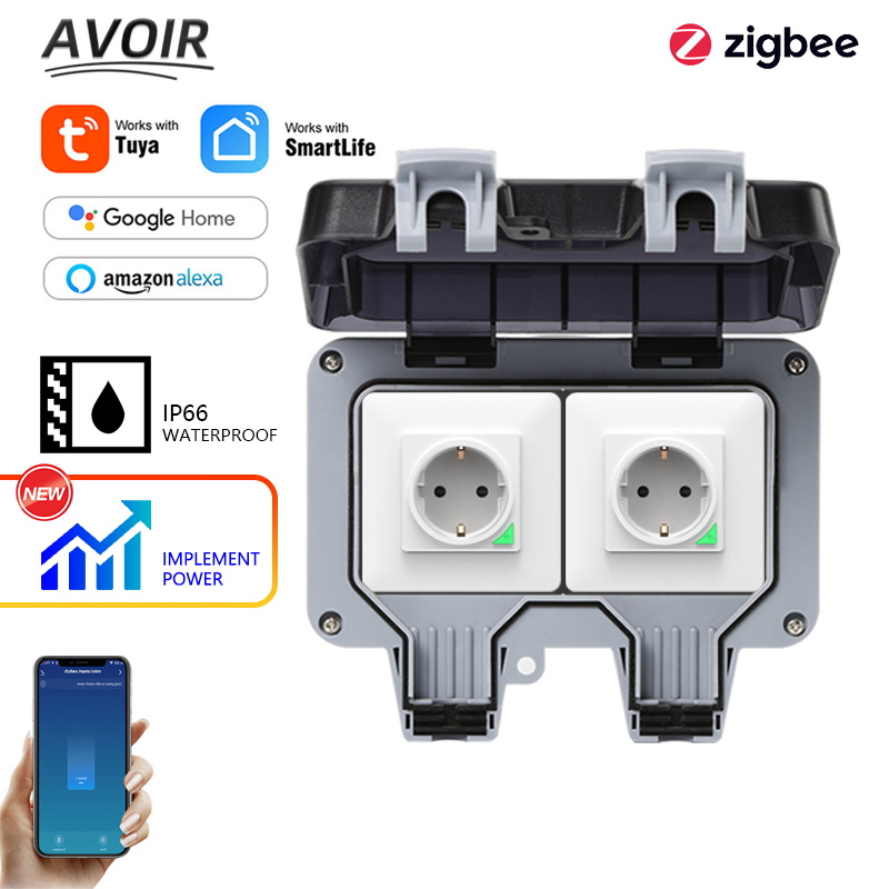 Outdoor Usb Power Outlet - Avoir Tuya Zigbee prises électriques IP66