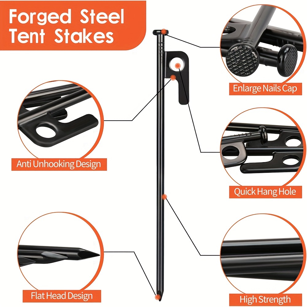 4 piquets de tente robustes av - Outdoor Power Stake avis et prix