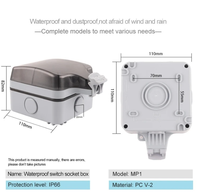 Prise murale étanche IP66 de s - Outdoor Usb Power Outlet avis et prix