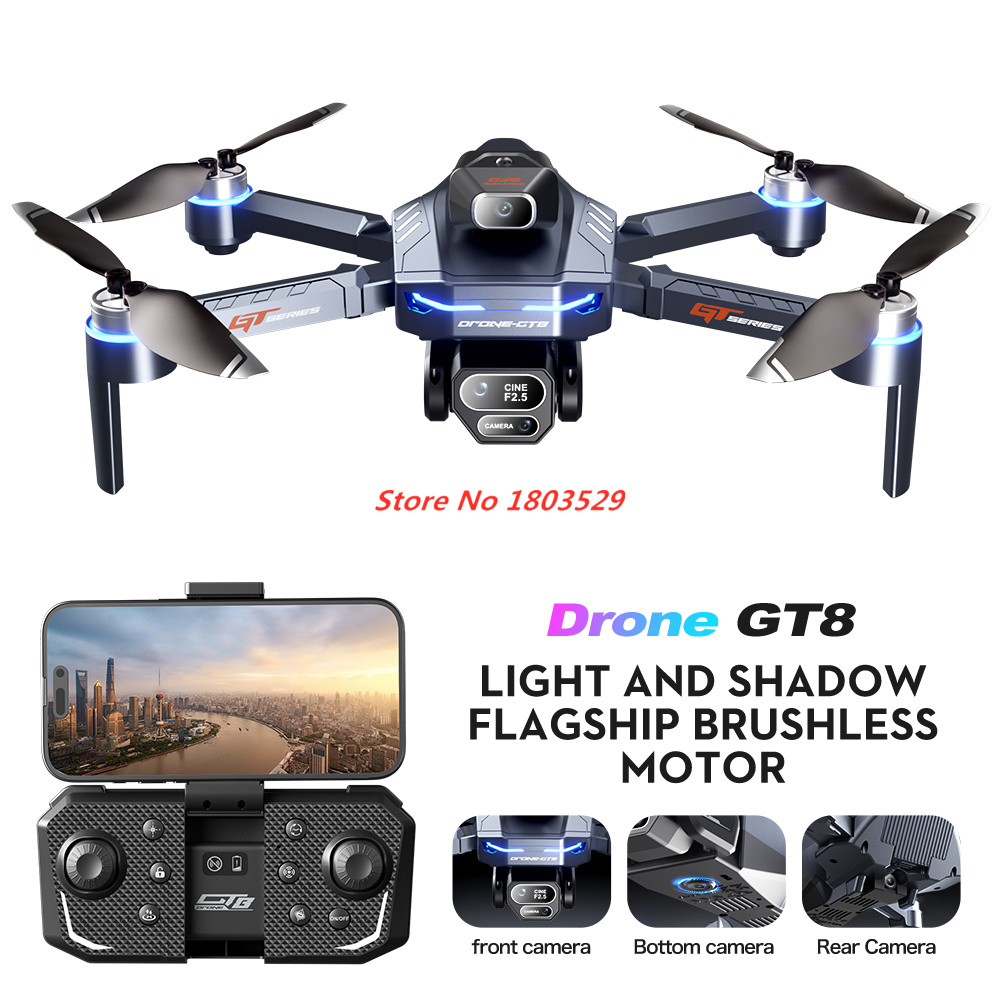 Drone sans balais à trois camé - Outdoor Power Brush avis et prix