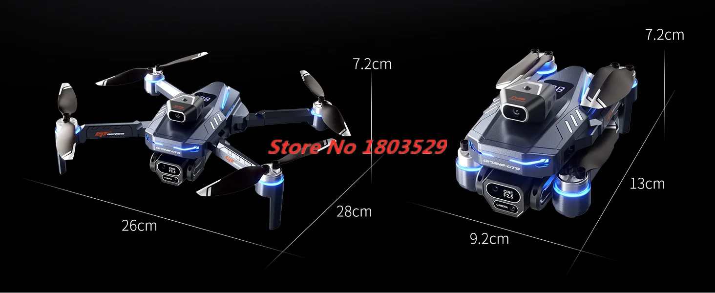 Drone sans balais à trois camé - Outdoor Power Brush avis et prix