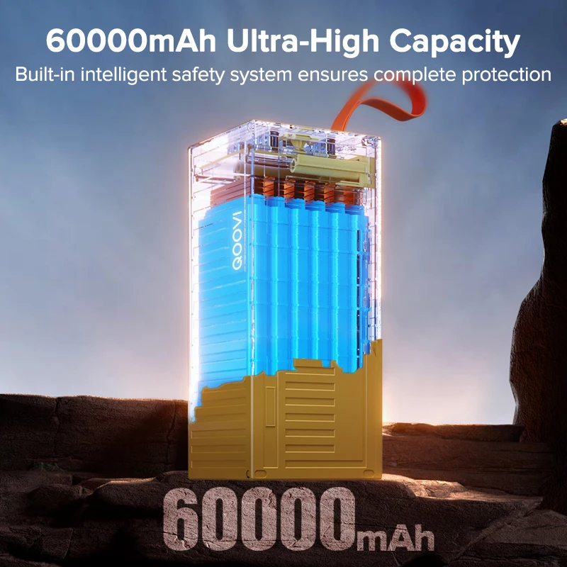 QOOVI 60000mAh batterie extern - Outdoor Usb Power Outlet avis et prix