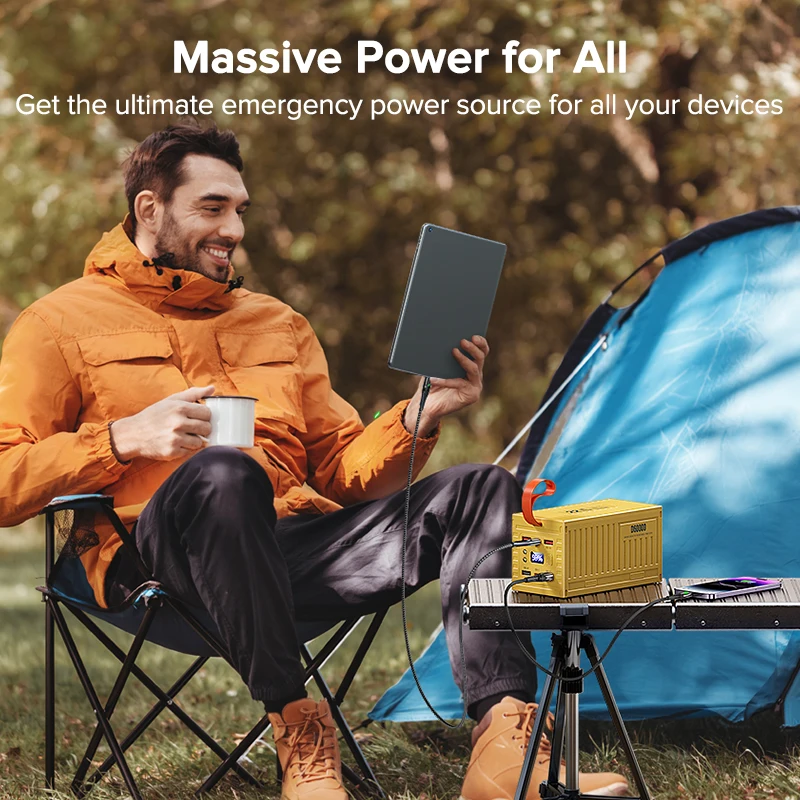 QOOVI 60000mAh batterie extern - Outdoor Usb Power Outlet avis et prix